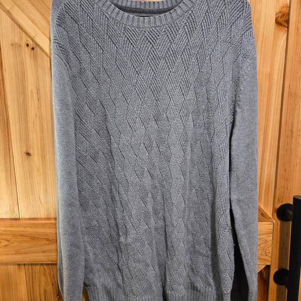 St. Johns Bay Grey Sweater Mens Large